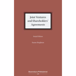ISBN Joint Ventures and Shareholders' Agreements, Anglais, Couverture rigide, 800 pages