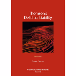 ISBN Thomson's Delictual Liability, Anglais, Livre broché, 408 pages