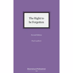 ISBN The Right to be Forgotten, Anglais, Couverture rigide, 568 pages