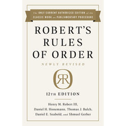 ISBN Robert's Rules of Order Newly Revised, 12th edition livre Business & finance Anglais