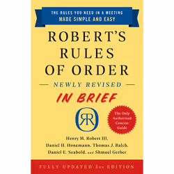 ISBN Robert's Rules of Order Newly Revised In Brief, 3rd edition, Business &amp; finance, Anglais, Livre broché, 224 pages