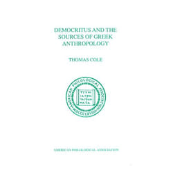 ISBN Democritus and the Sources of Greek Anthropology livre