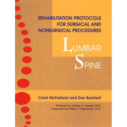 ISBN Rehabilitation Protocols for Surgical and Nonsurgical Procedures: Lumbar Spine livre