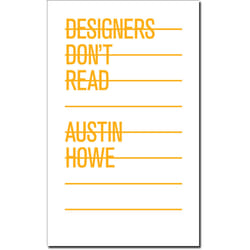 ISBN Designers Don't Read livre Art & design Anglais