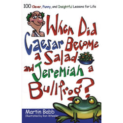 ISBN When Did Caesar Become a Salad and Jeremiah a Bullfrog? Livre de poche