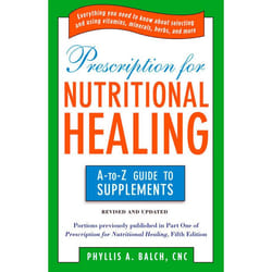 ISBN Prescription for Nutritional Healing: The A-to-Z Guide to Supplements livre nourriture & boisson Anglais