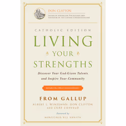 ISBN Living Your Strengths - Catholic Edition, Anglais, Couverture rigide, 264 pages