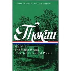 ISBN Henry David Thoreau: Walden, The Maine Woods, Collected Essays and Poems livre classiques Anglais