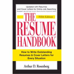 ISBN The Resume Handbook, Anglais, Livre de poche, 176 pages