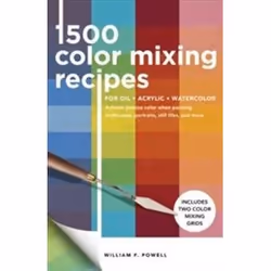 ISBN 1,500 Color Mixing Recipes for Oil, Acrylic &amp; Watercolor, Anglais, 176 pages