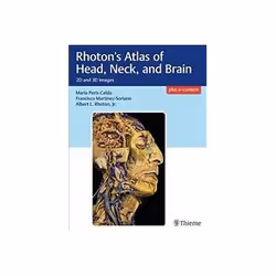 ISBN Rhoton's Atlas of Head, Neck, and Brain: 2D and 3D Images, Santé, esprit et corps, Anglais, Couverture rigide