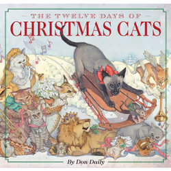 ISBN The Twelve Days of Christmas Cats, Anglais, Couverture rigide, 40 pages