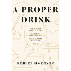 ISBN A Proper Drink livre nourriture & boisson Anglais Couverture rigide 352 pages