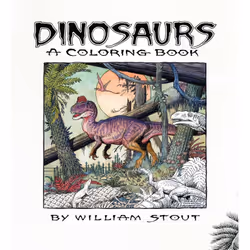 ISBN Dinosaurs: A Coloring Book by William Stout, Anglais, Livre de poche, 96 pages
