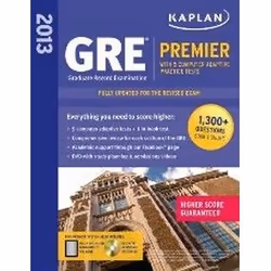 ISBN Kaplan GRE Premier 2013 : w/5 Online Practice Tests w/DVD, Education, Anglais, Livre broché