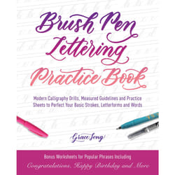 ISBN Brush Pen Lettering Practice Book livre Art & design Anglais