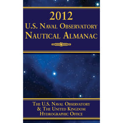 ISBN 2012 U.S. Naval Observatory Nautical Almanac livre Voyage Anglais Livre broché 360 pages
