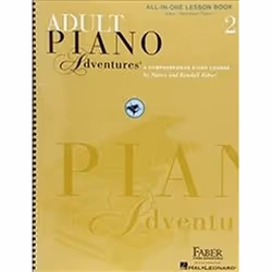 ISBN Adult Piano Adventures All-in-One Lesson Book 2 : Solos, Technique, Theory, Musique, Anglais, 196 pages
