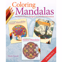 ISBN Coloring Mandalas 3-in-1 Pack, Art &amp; design, Anglais, Livre broché, 192 pages