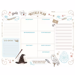ISBN Harry Potter: Weekly Planner Notepad, Art &amp; design, Anglais, Livre broché, 52 pages
