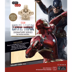 ISBN IncrediBuilds: Marvel's Captain America: Civil War: Iron Man Signature Series 3D Wood Model, Anglais, Livre de poche, 16 ...