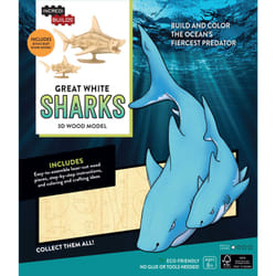 ISBN IncrediBuilds: Great White Sharks 3D Wood Model Livre de poche