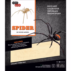 ISBN IncrediBuilds: Spider 3D Wood Model, Anglais, Livre de poche, 1 pages
