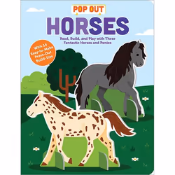 Sourcebooks Pop Out Horses, Animaux, Anglais, Couverture rigide, 12 pages