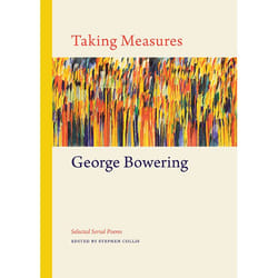 Talonbooks Taking Measures livre poésie Anglais