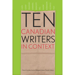 The University of Alberta Press Ten Canadian Writers in Context livre poésie Anglais
