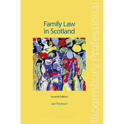 ISBN Family Law in Scotland livre Loi Anglais