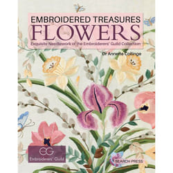 ISBN Embroidered Treasures: Flowers livre Couverture rigide