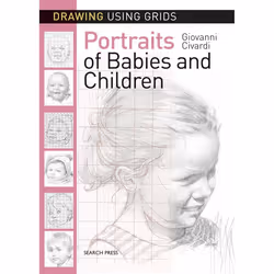 ISBN Drawing Using Grids: Portraits of Babies & Children, Livre broché, 80 pages