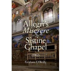 ISBN Allegri's Miserere in the Sistine Chapel livre Musique Anglais Couverture rigide