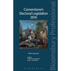 ISBN Cornerstone’s Electoral Legislation 2016 livre Loi Anglais