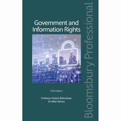 ISBN Government and Information Rights (The Law Relating to Access, Disclosure and their Regulation), Loi, Anglais, Livre bro ...