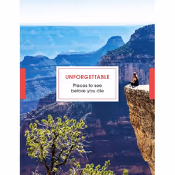 ISBN Unforgettable Places to See Before You Die, Anglais, Couverture rigide, 256 pages