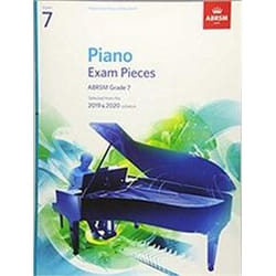 ISBN ABRSM Piano Exam Pieces : Selected from the 2019 & 2020 Syllabus : Grade 7