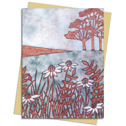 Janine Partington Copper Foil Meadow Scene Greeting Card Pack