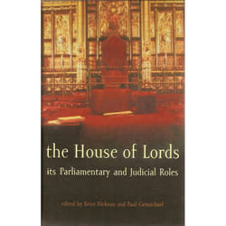 ISBN The House of Lords (Its Parliamentary and Judicial Roles) livre Loi Anglais Couverture rigide