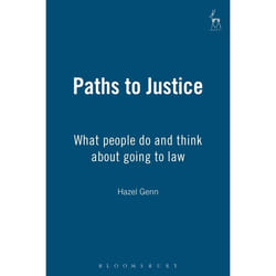 ISBN Paths to Justice (What people do and think about going to law) livre Loi Anglais
