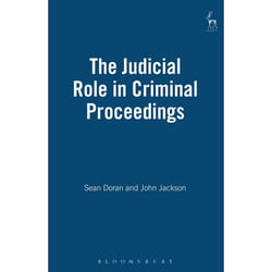 ISBN The Judicial Role in Criminal Proceedings livre Loi Anglais Couverture rigide 352 pages