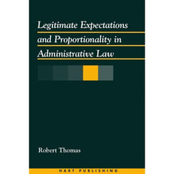 ISBN Legitimate Expectations and Proportionality in Administrative Law livre Loi Anglais Couverture rigide 152 pages