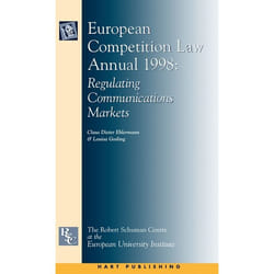 ISBN European Competition Law Annual 1998 (Regulating Communications Markets) livre Loi Anglais Couverture rigide