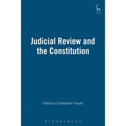 ISBN Judicial Review and the Constitution livre Loi Anglais Couverture rigide