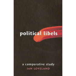 ISBN Political Libels (A Comparative Study) livre Loi Anglais Couverture rigide