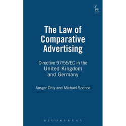 ISBN The Law of Comparative Advertising (Directive 97/55/EC in the United Kingdom and Germany) livre Loi Anglais Couverture rigide