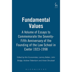 ISBN Fundamental Values (A Volume of Essays to Commemorate the Seventy-Fifth Anniversary of the Founding of the Law School in Exeter 1923-1998) livre Loi Anglais Couverture rigide