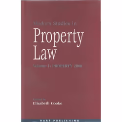 ISBN Modern Studies in Property Law - Volume 1, Loi, Anglais, Couverture rigide, 432 pages