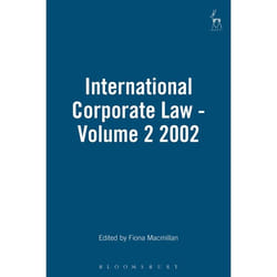 ISBN International Corporate Law - Volume 2 2002 livre Loi Anglais Couverture rigide 350 pages